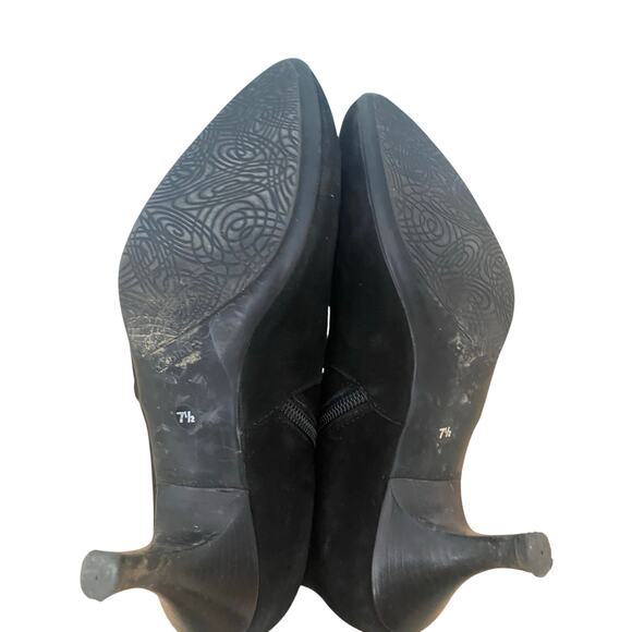 Aquatalia by Marvin K Black Suede Booties Size 7.5 - Picture 5 of 5
